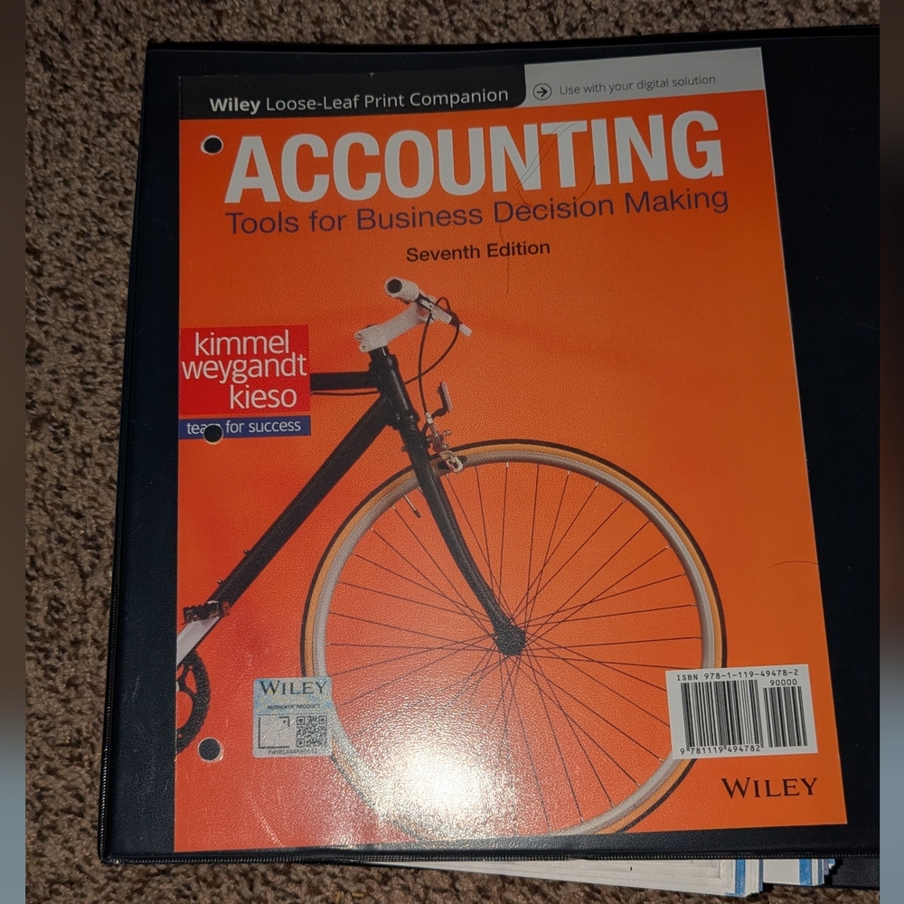 Orange Accounting Book - Tools for Business Decision Making